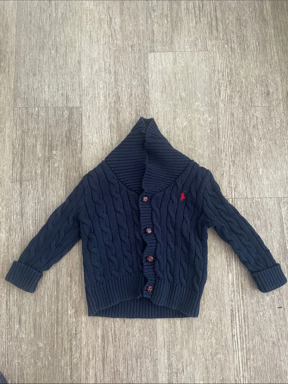 Ralph Lauren Cable-Knit Cotton Shawl Cardigan